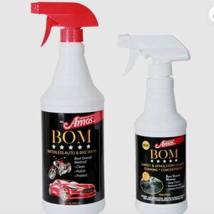 Professor Amos 48 oz. BOM Waterless Auto Wash, Wax, Upholstery & Deodorizer Set